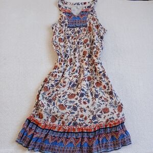 style&co ♡ flower boho midi dress paisley large cabin cottagecore spring